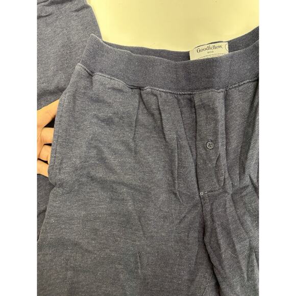 Goodfellow & Co Mens Pajama Pants Size Small Jogger Sweatpants Blue Drawstring - Picture 2 of 10